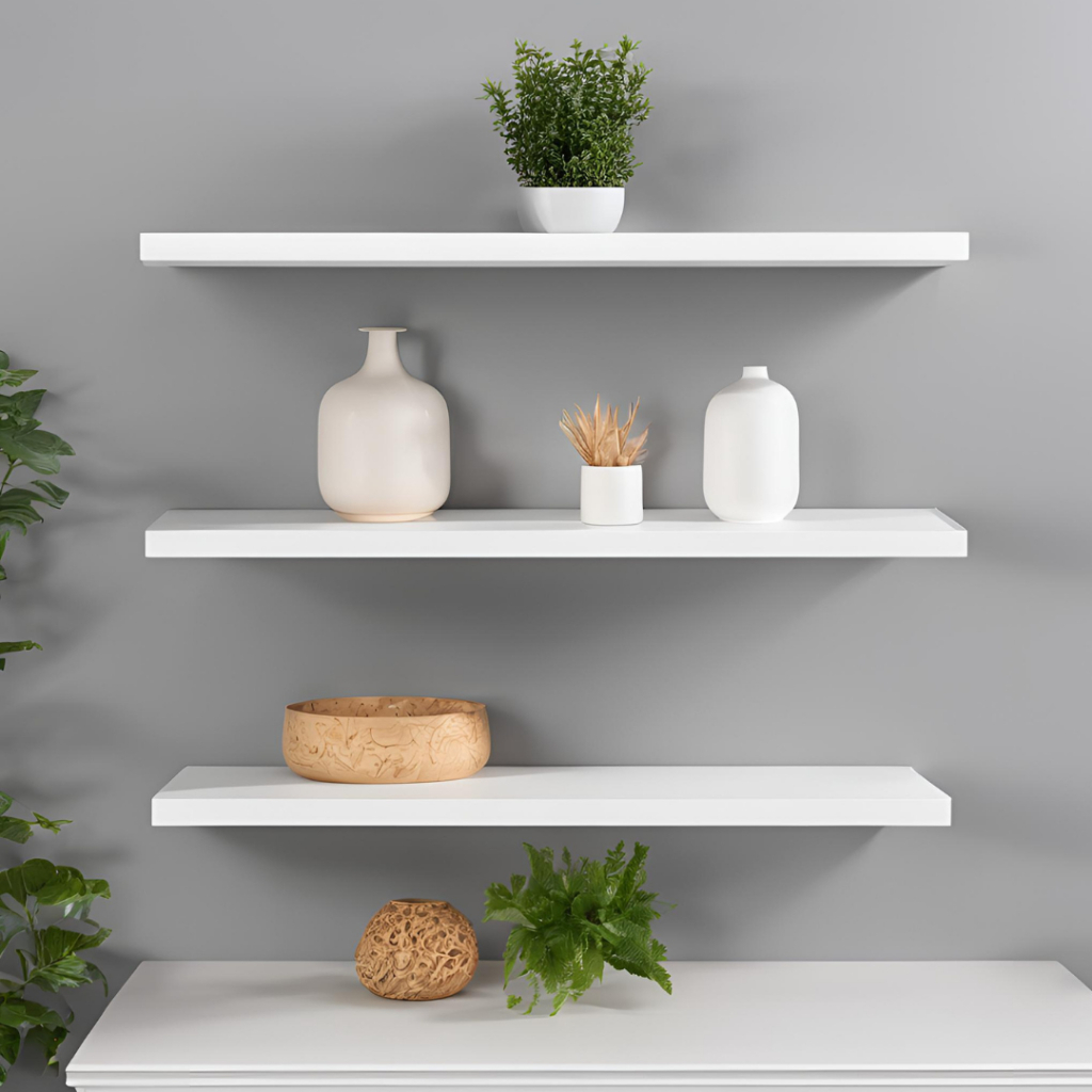 Prateleiras Branca Reta 40x10 MDF Nicho Decoração Quarto Sala Cozinha Escritorio Banheiro em Oferta na Shopee