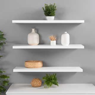Prateleiras Branca Reta 40x10 MDF Nicho Decoração Quarto Sala Cozinha Escritorio Banheiro em Oferta na Shopee