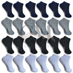 Kit com 3,6,9,12,15 e18 e 24 pares de Meias Soquete com algodão Cano Curto Feminina Masculina Unissex