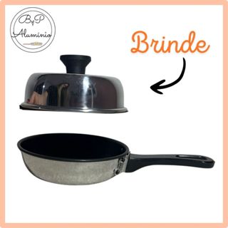 Frigideira Antiaderente 13cm ovo + abafador de brinde em Oferta na Shopee