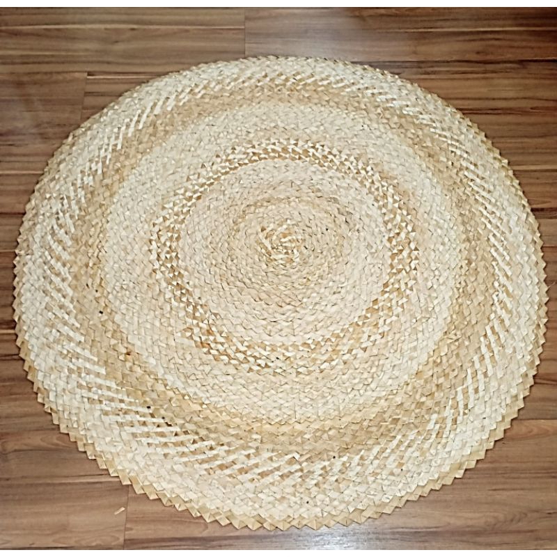 TAPETE DE 1/ 1,20 / 1,50 METROS REDONDO SIANINHA DE PALHA DE CARNAÚBA PARA DECORAÇÃO em Oferta na Shopee