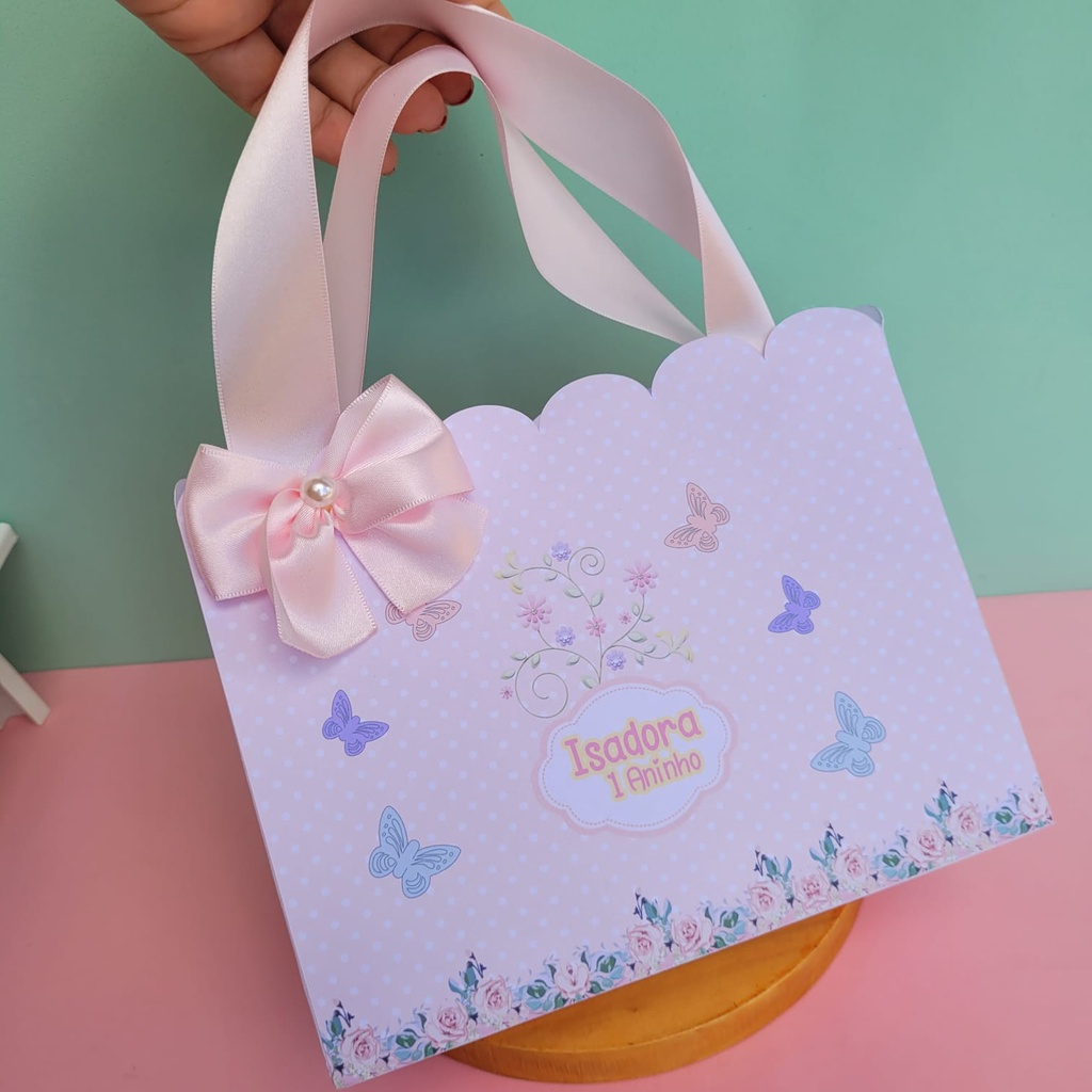 Sacolinha Personalizada JARDIM ENCANTADO  l Lembrancinhas de aniversario l Personalizados l Decoração