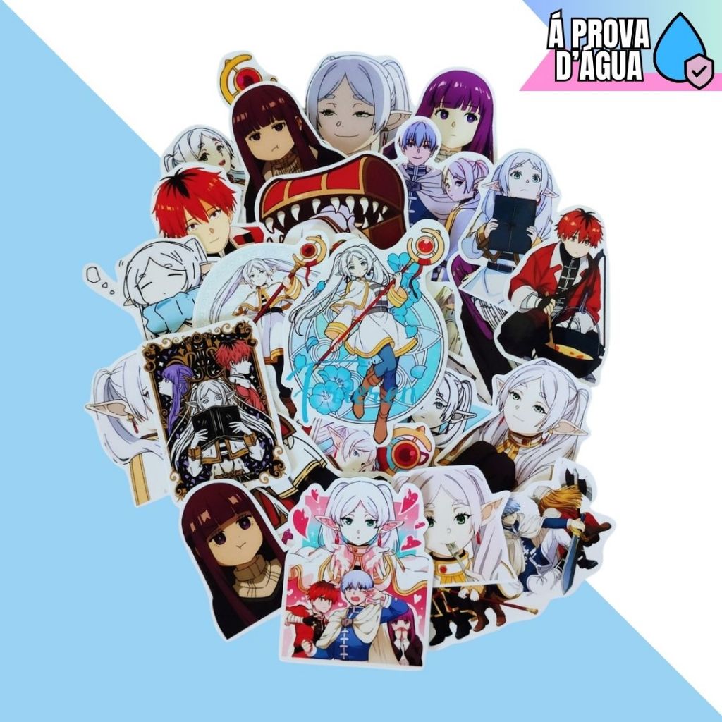 Adesivos Frieren Anime Pack de Figurinhas Stark Stark Himmel Sticker
