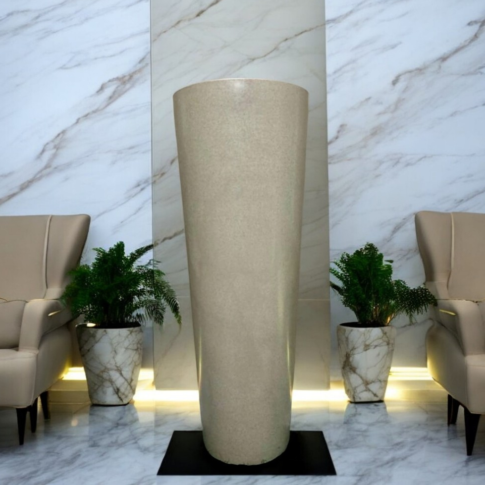 Vaso para Plantas Cone Ibiza Vietnamita Decorativo Moderno Brilhante 68cmm em Oferta na Shopee