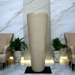 Vaso para Plantas Cone Ibiza Vietnamita Decorativo Moderno Brilhante 68cmm em Oferta na Shopee