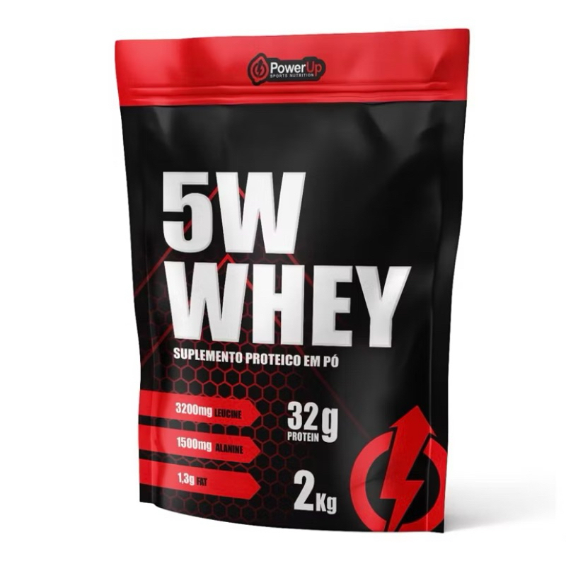 whey 5W 2KG Power UP baunilha em Oferta na Shopee