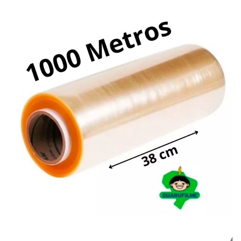Rolo Bobina Plastico De Filme Pvc  38cm X 1000 Metros - ESTICAVEL alta qualidade em Oferta na Shopee