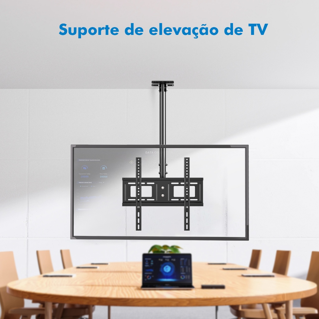 Suporte para Tv, Suporte de Teto, parede ou viga, giratório, articulado e inclinavél, para Tv de 26 a 60 polegadas 45KG