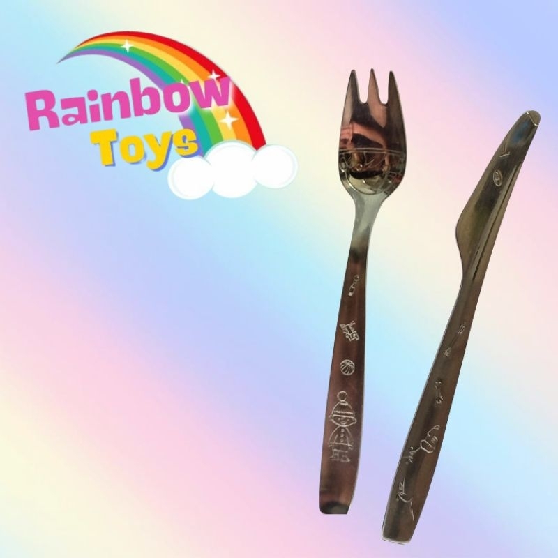 Talheres antigos colecionáveis Comer Brincando - Hércules anos 70