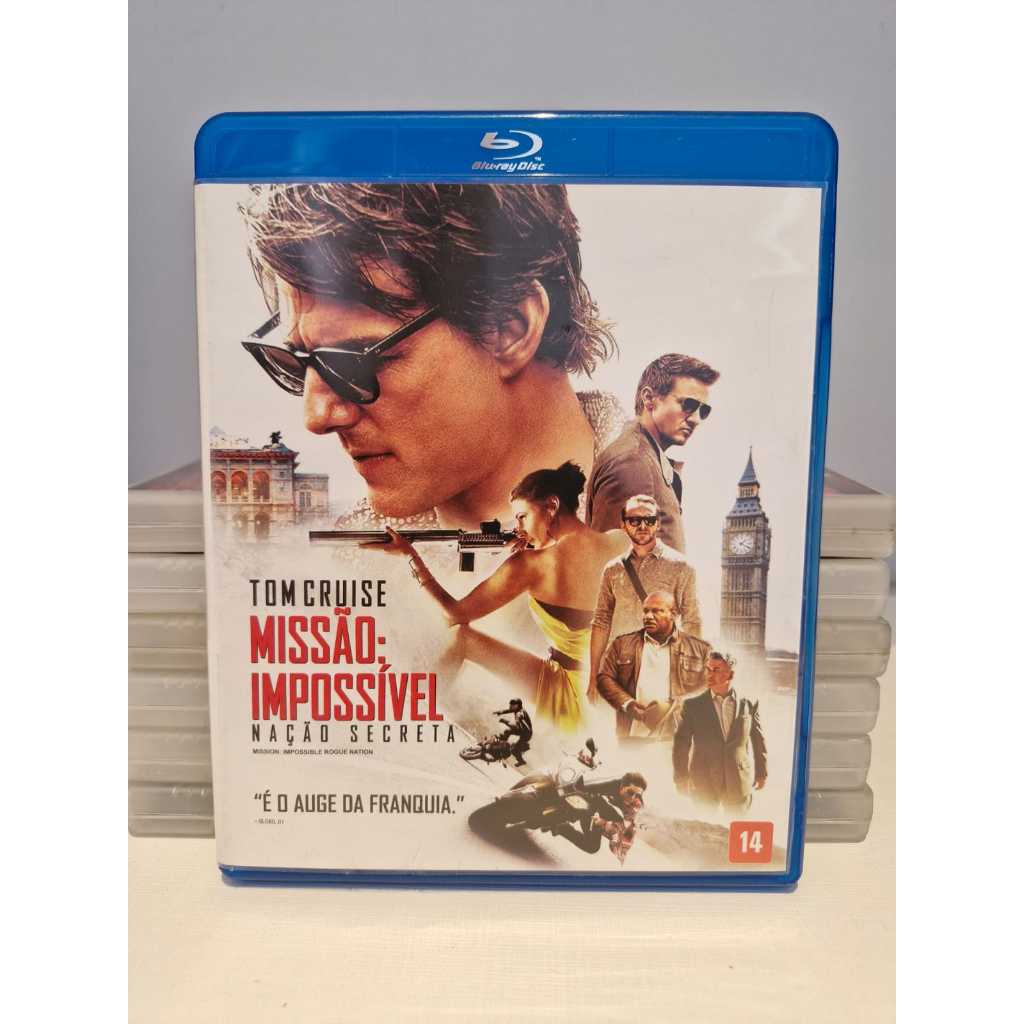 MISSÃO IMPOSSÍVEL - NAÇÃO SECRETA - Tom Cruise - Blu-ray - Original