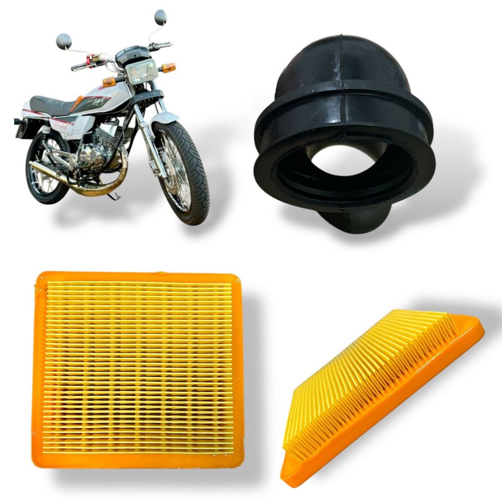 1 Kit Filtro De Ar + Condutor De Ar Honda Biz 125 Ks/Es 2006 Até 2008