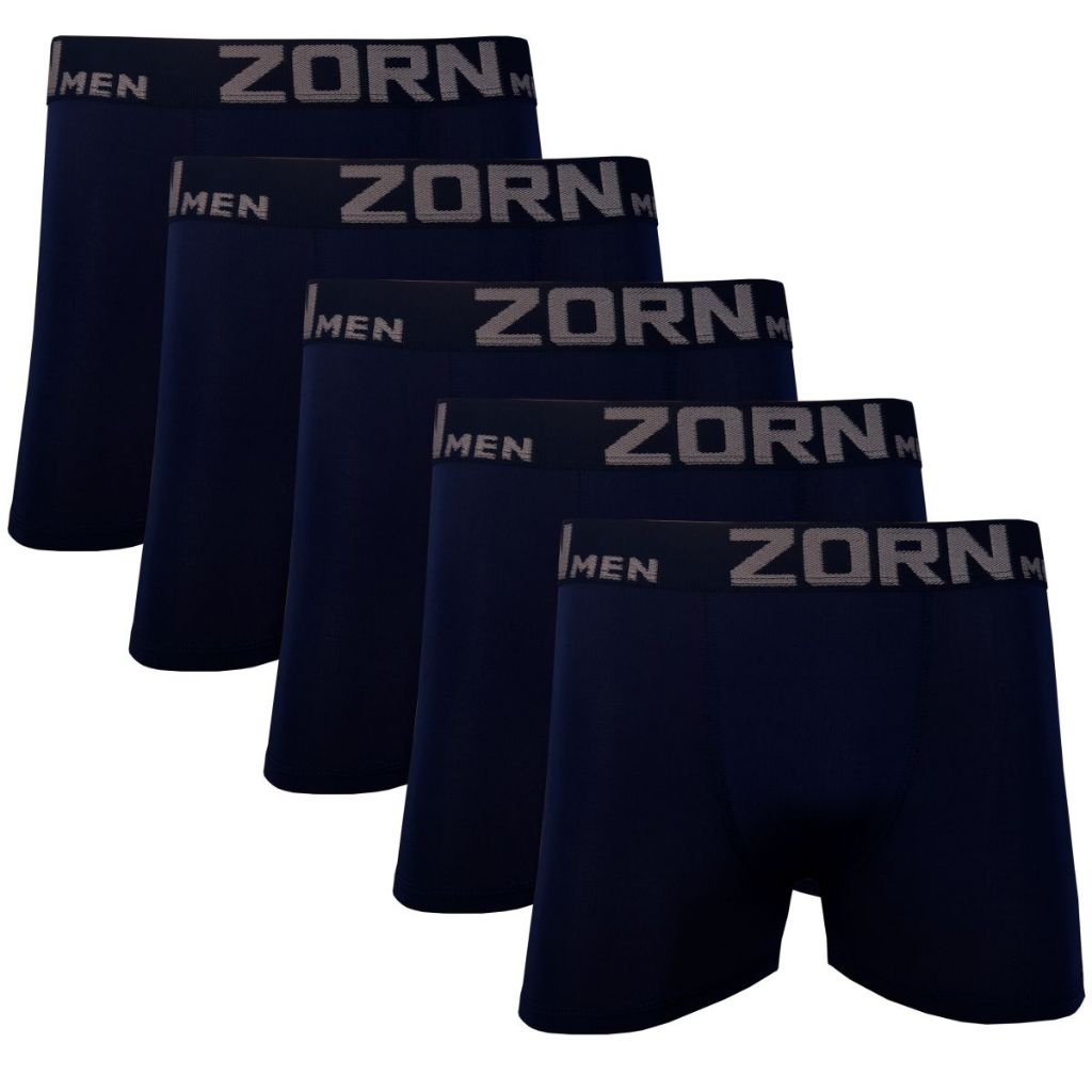Kit 05 Cuecas Boxer Box Masculina Microfibra Preta ...