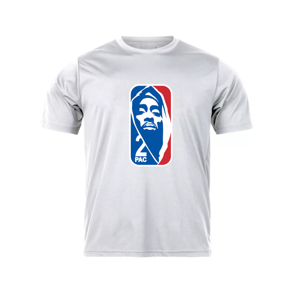Camiseta Masculina Confortável Lançamento NBA 2 Pac Tecido 100% Algodão