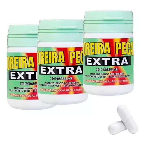 KIT 3 Pote Moreira Pecan Extra Natural 30 Capsulas Fião Store