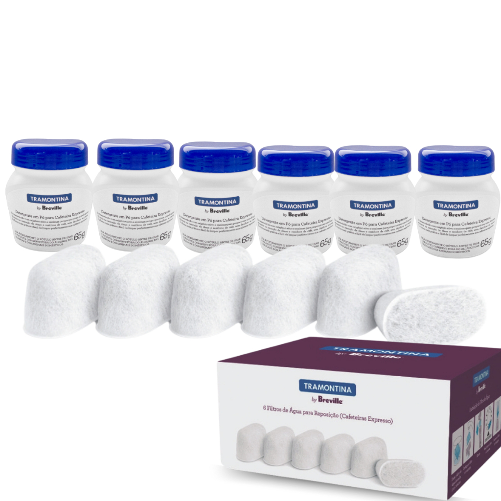 6 Detergente E Filtro Água Cafeteira Tramontina By Breville