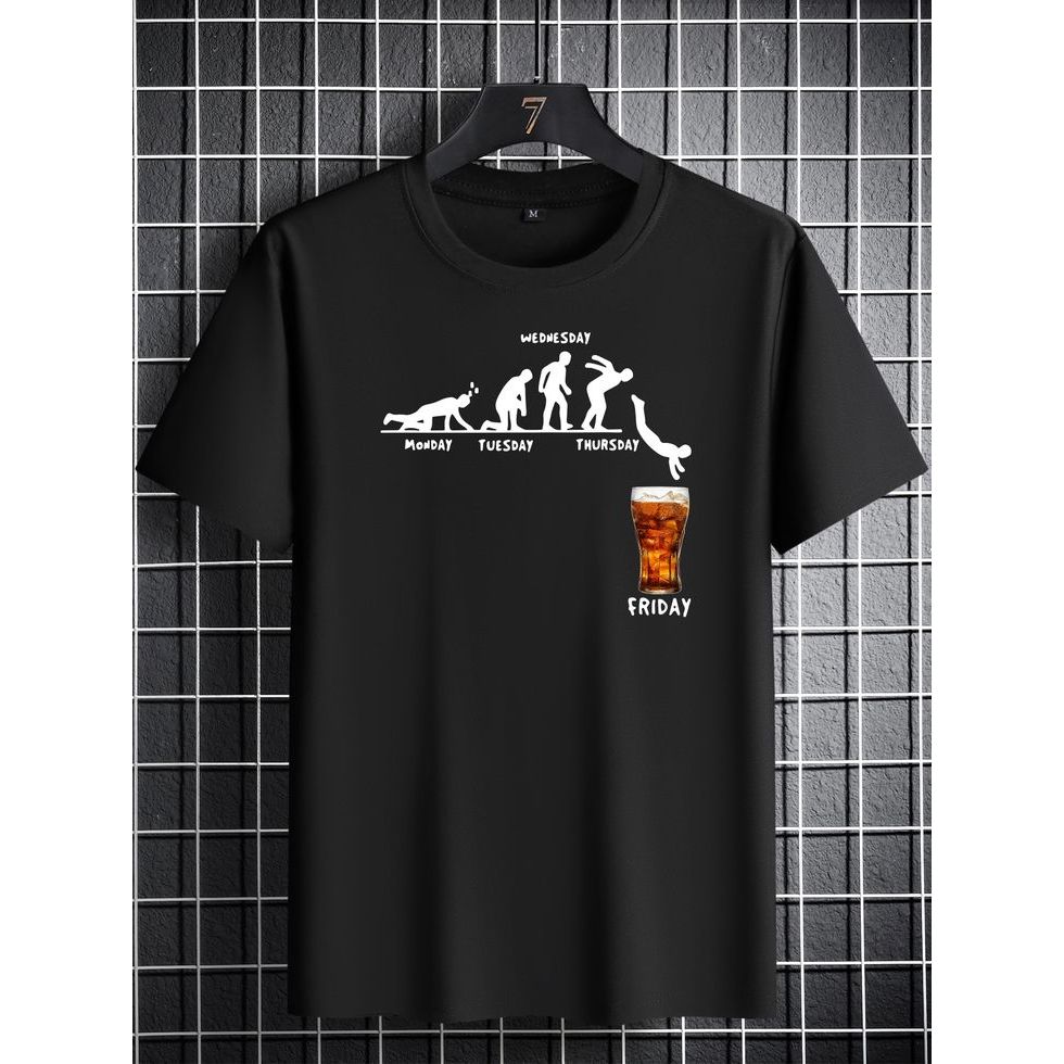 Camiseta masculina estampa divertida, confeccionada com malha premium trazendo conforto e elegancia