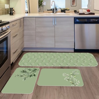 KIT 03 TAPETES PARA COZINHA ANTIDERRAPANTE RAMOS FOLHAS - HOME em Oferta na Shopee