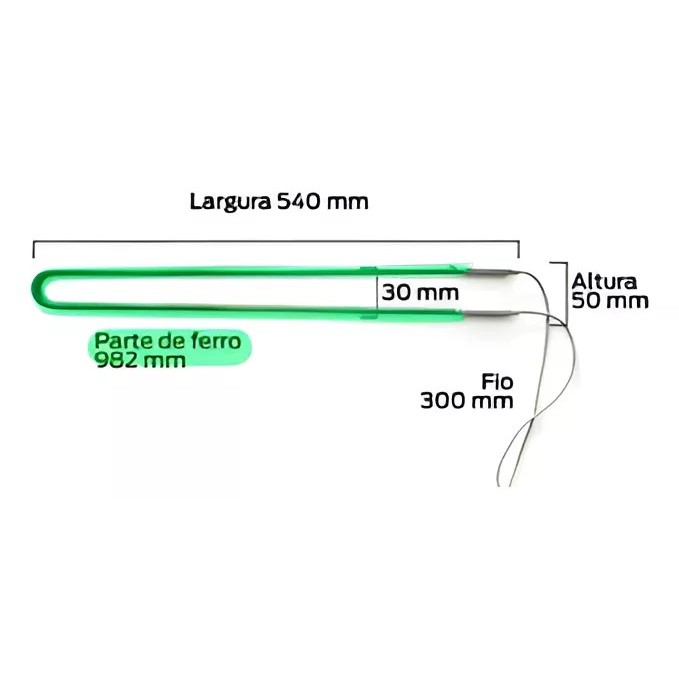 Resistencia Degelo Para Cervejeiras Metalfrio Vn44 Vn50 220v