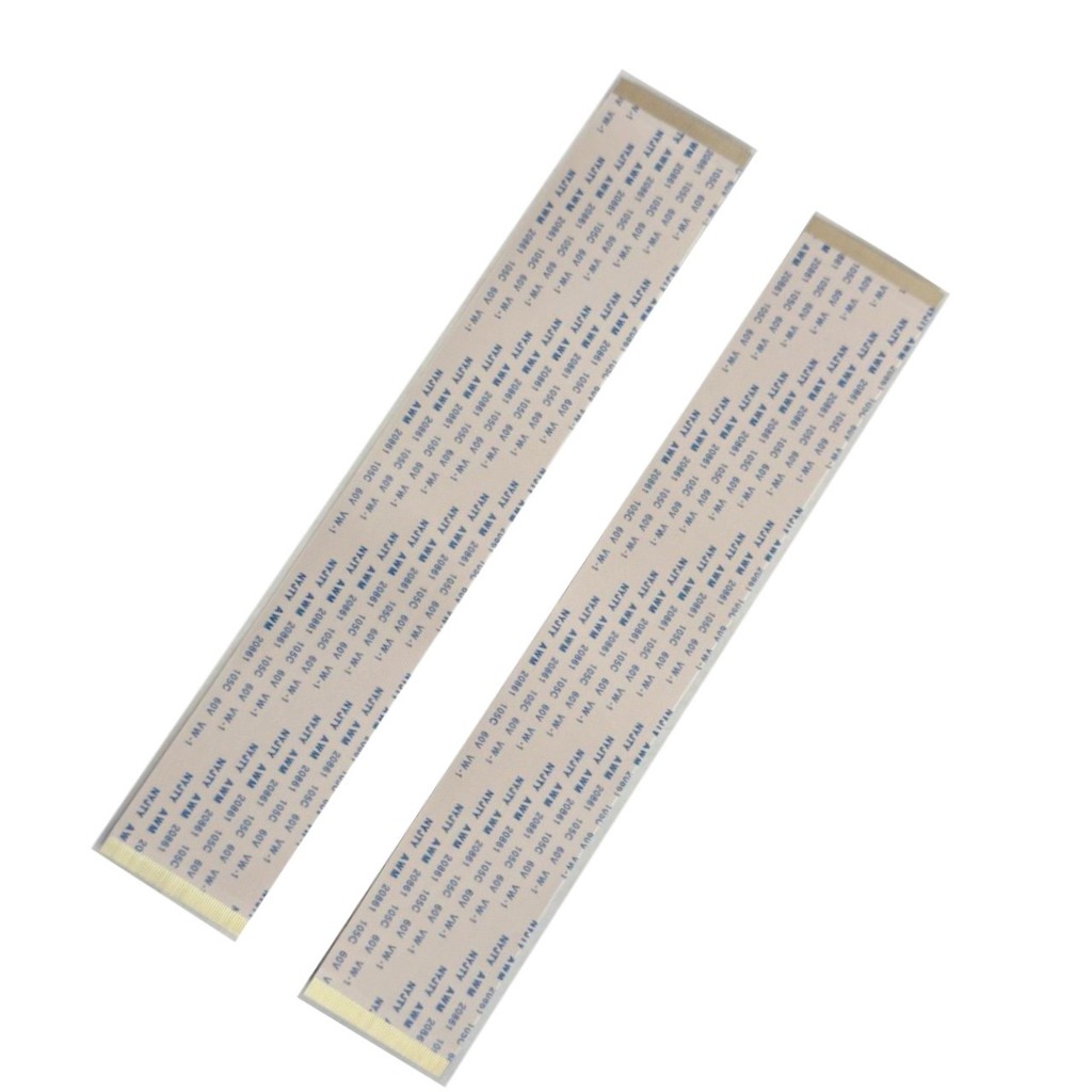 2 Cabos Flat 60 Vias Liso 20cm X 3cm - AWM Compatível Para Placa Tcon TV