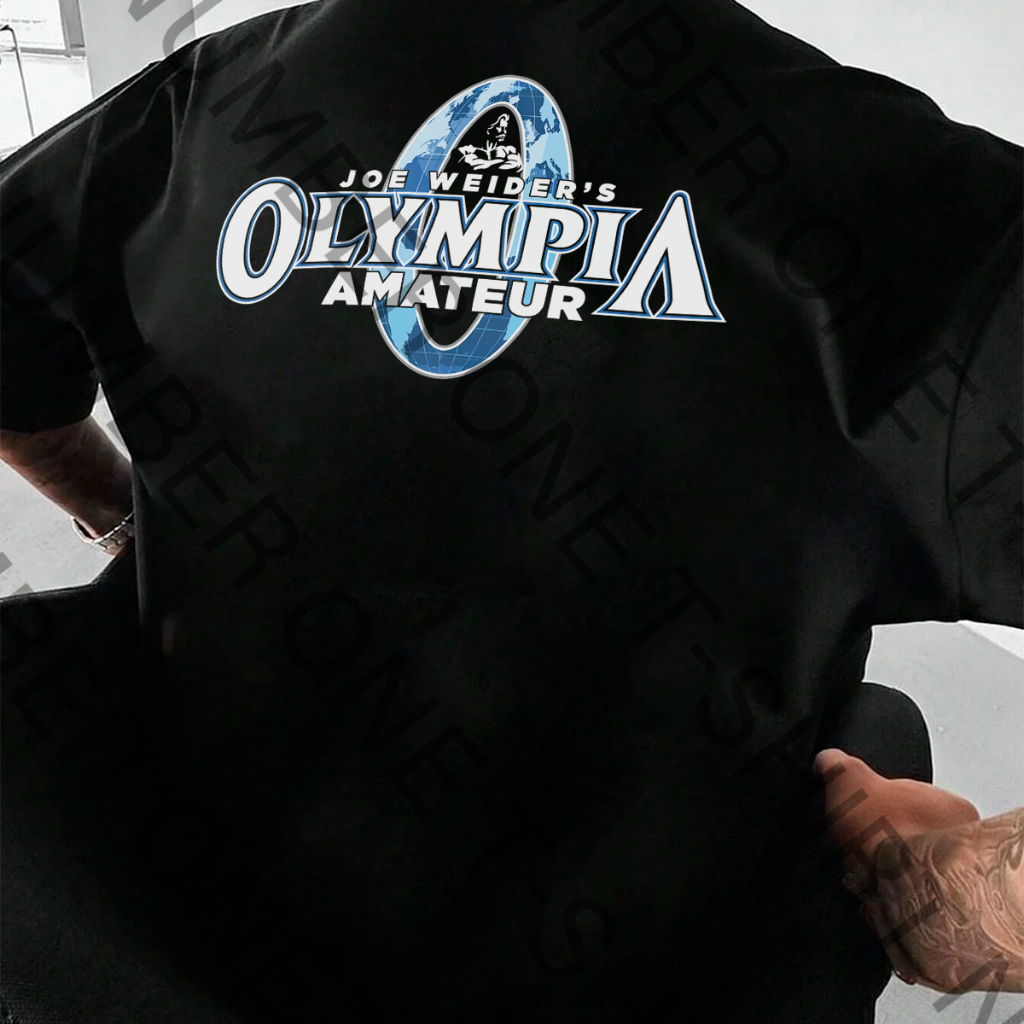Camiseta Basica e OVERSIZED Olympia Amateur Joe Weiders Bodybuilder Fitness Gym Academia Unissex