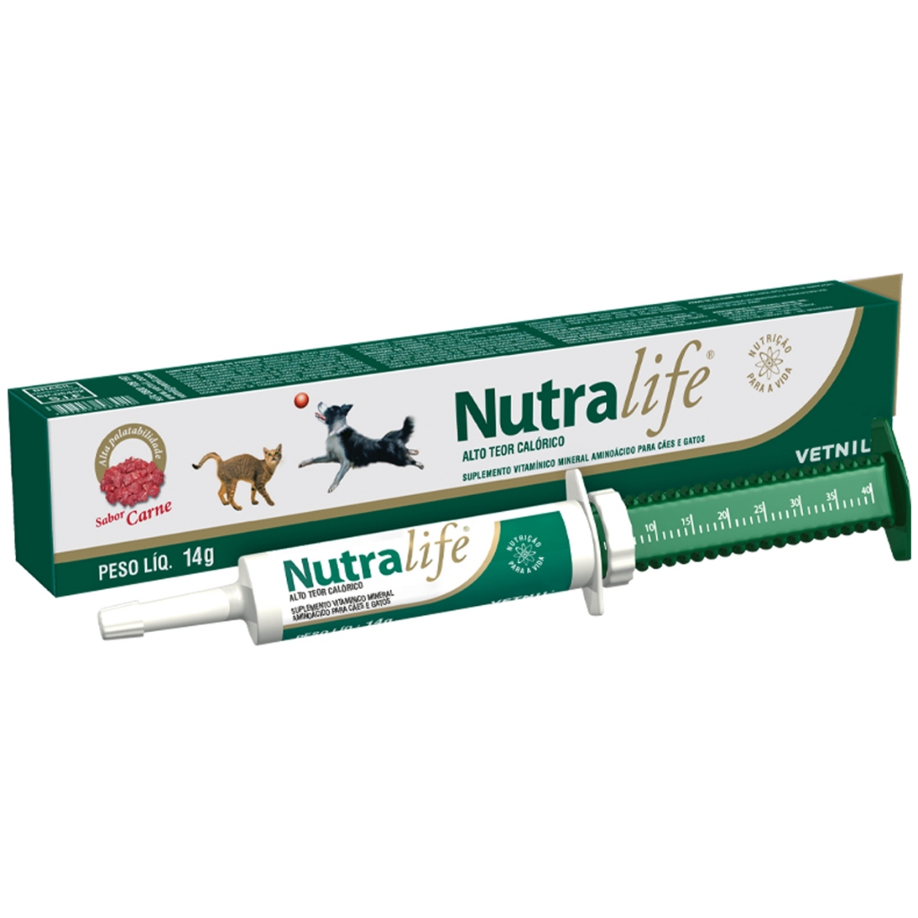 Nutralife Suplemento Vitaminico Para Cães e Gatos14g Vetnil em Oferta na Shopee