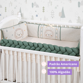 Kit Berço em Linho 08 Peças Completo Enxoval Menina Menino Vários Modelos em Oferta na Shopee
