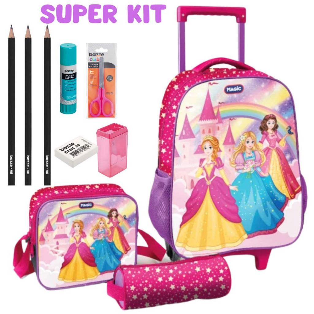 Kit Material Escolar Princesas: Onde Comprar | BuscaProdutos