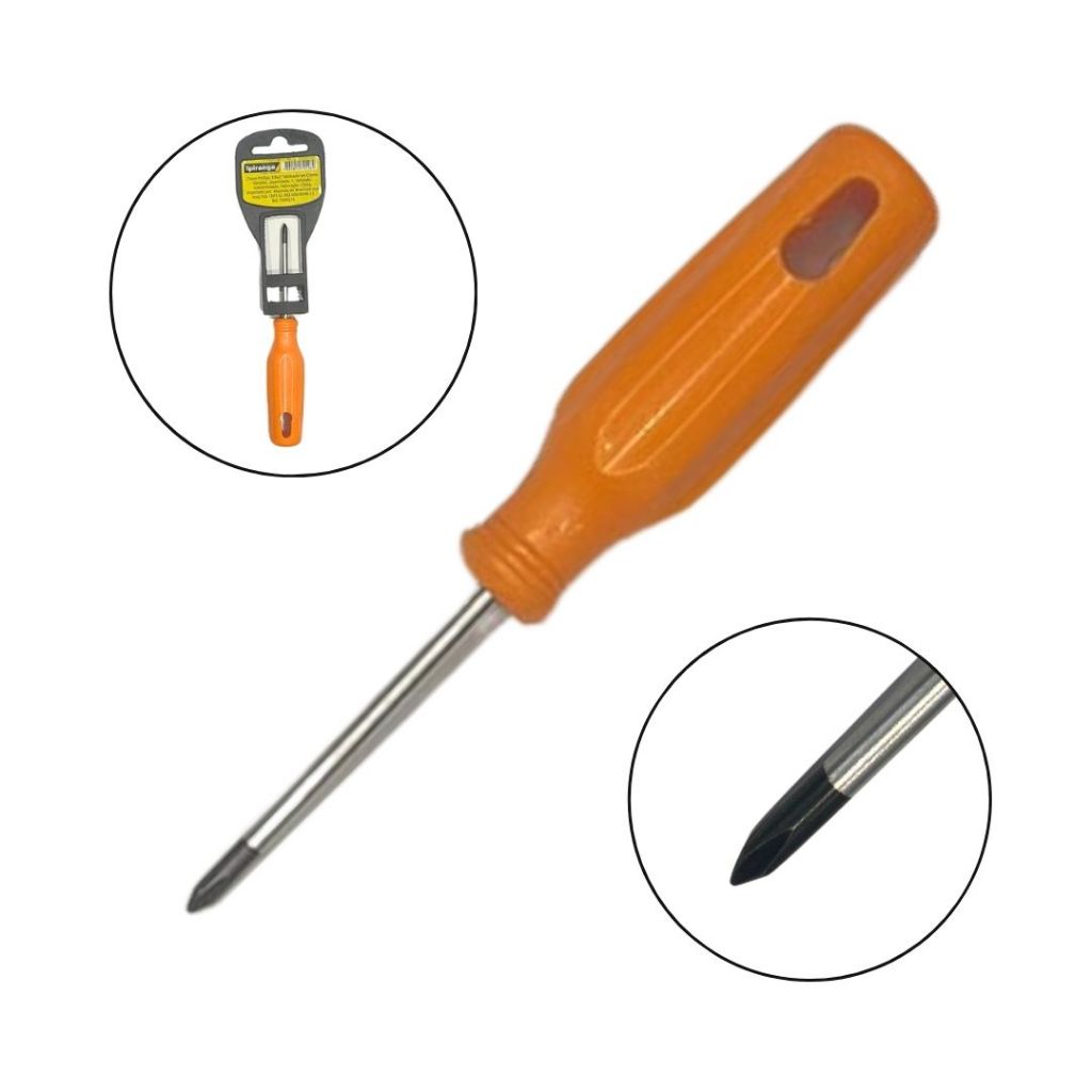 Chave Phillips 1/8x2` Aço Cromo Vanadio Cabo Em Abs Ferramentas Ipiranga