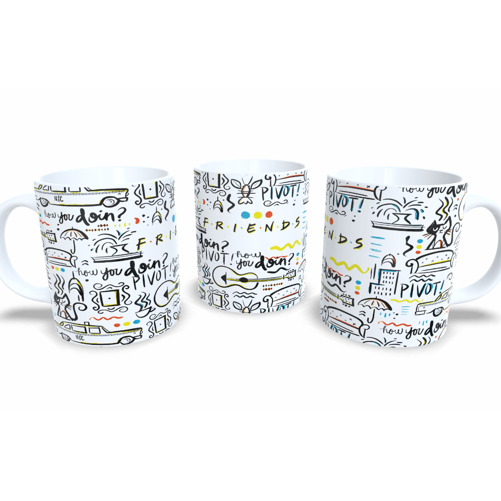 Caneca Personalizada Friends Serie Engracada Comedia Presente Aniversario Festa Qualidade HD 2570