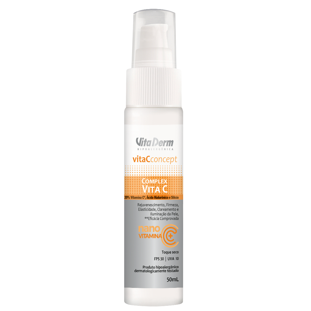 Complex Vita C Facial 30 Fps Vita Derm Vitamina C Rosto 50ml