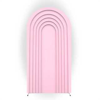 Capa Painel Romano Arco Rosa Bebê Tecido Sublimado Elástico Decoração Festa Infantil Chá de Bebê em Oferta na Shopee