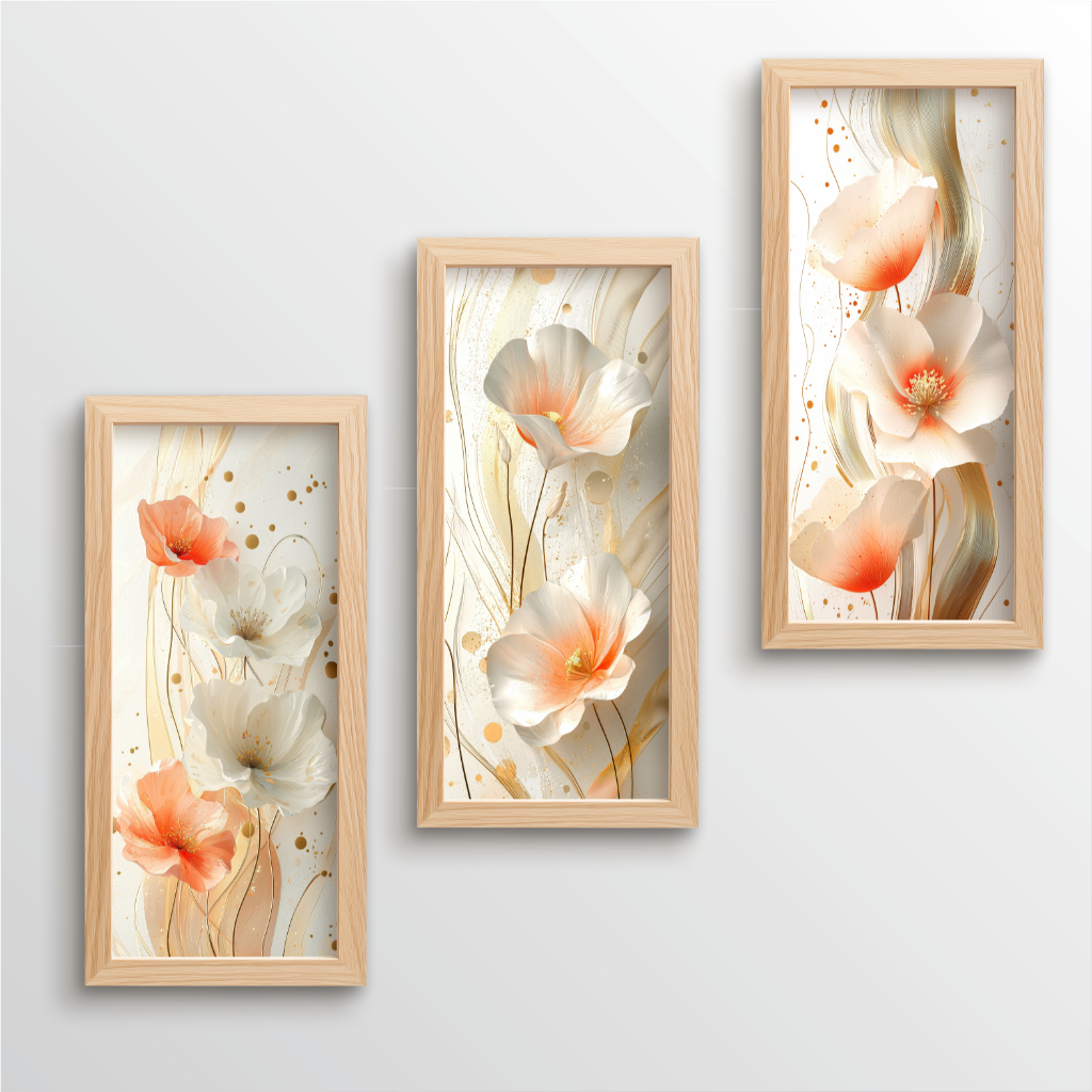 kit 3 quadros decorativos lavabo banheiro cozinha sala de jantar copa parede moderno com m...