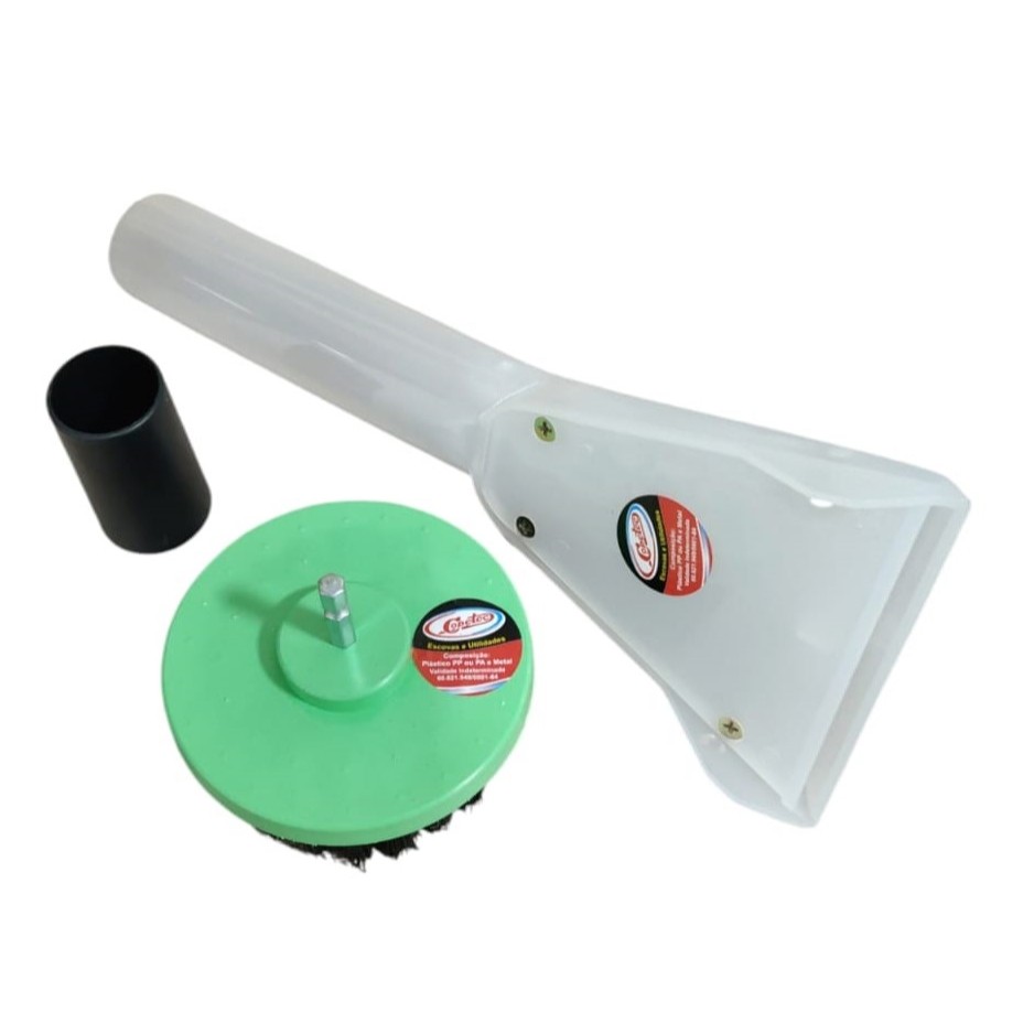 Kit Escova de limpeza rotativa 100 super macia + bocal de extratora Copetec em Oferta na Shopee