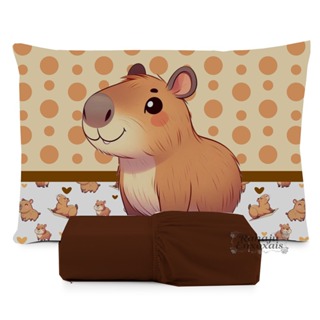JOGO DE LENÇOL SOLTEIRO INFANTIL CAPIVARA FOFA MENINO em Oferta na Shopee