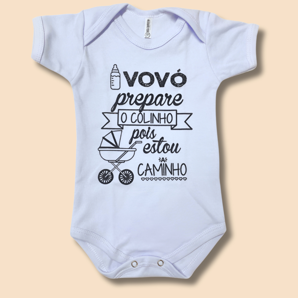Body Bebê Frase Vovó Prepare o Colinho em Oferta na Shopee
