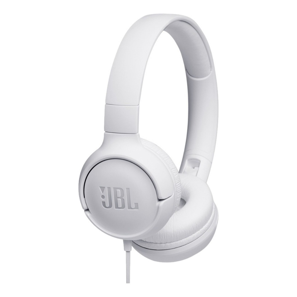 Fone De Ouvido JBL Tune 500 Com Fio E Microfone Branco Original