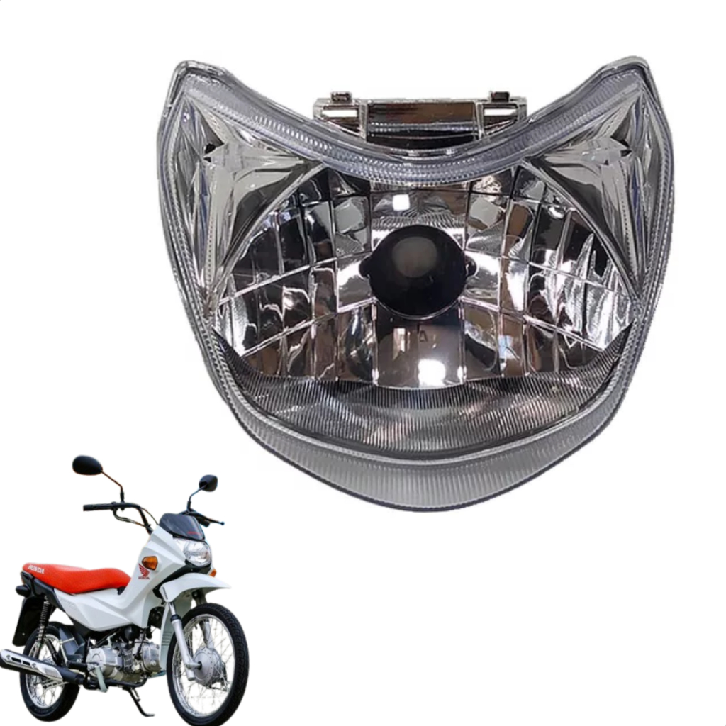 Farol Bloco Optico Para Honda Pop 110i 2020 Original Plasmoto