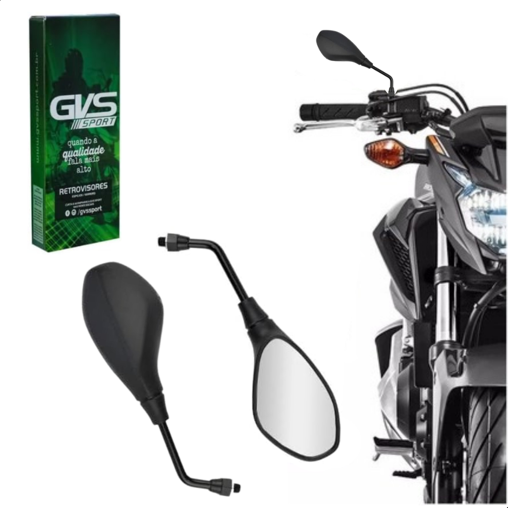 Retrovisor Gvs Bmw F800 Gs 650 Fixo Mini Rosca Para Honda em Oferta na Shopee