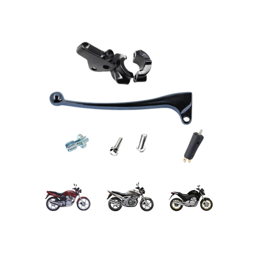 Kit Manete Embreagem + Manicoto Cbx250 Twister Cb300 Cbx200 Strada Cbx Aero + Parafusos Interruptor