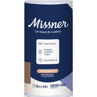 Esparadrapo Flexível Impermeável Bege 10cm x 4,5m Missner em Oferta na Shopee