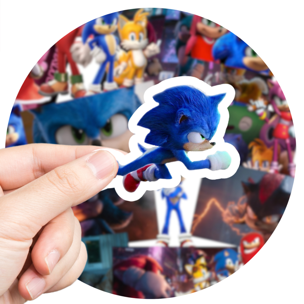 20 adesivos sonic/ 5 cm/ adesivos sonic