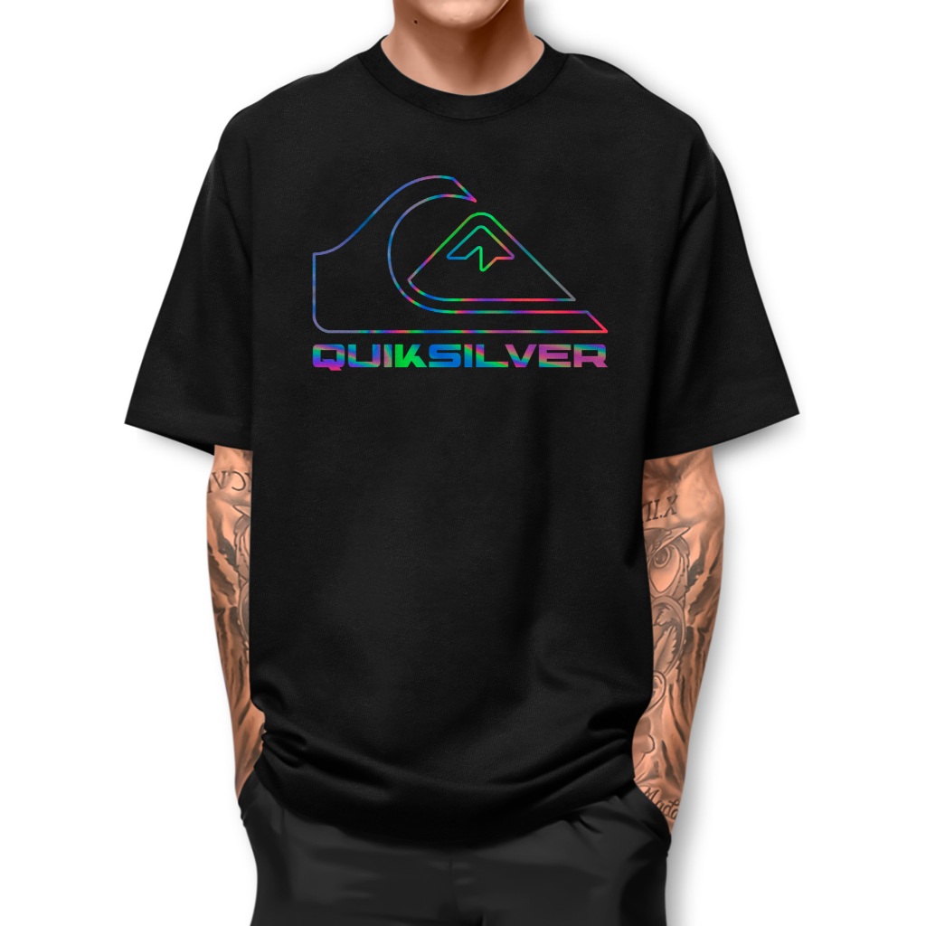 Camisa Premium QUIKSILVER COLORIDO LOGO  Camisa  100% Algodão Streetwear WPF