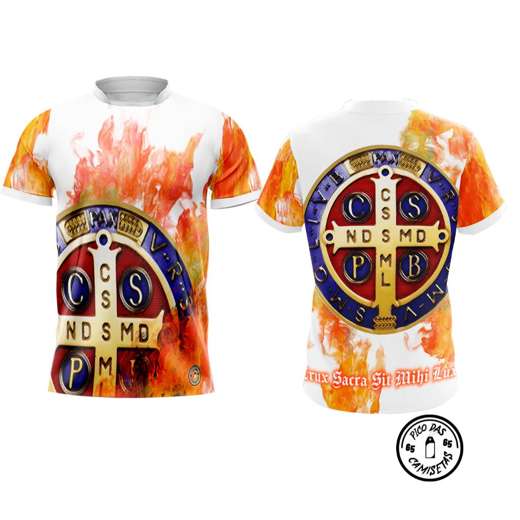 CAMISETA MEDALHA DE SÃO BENTO