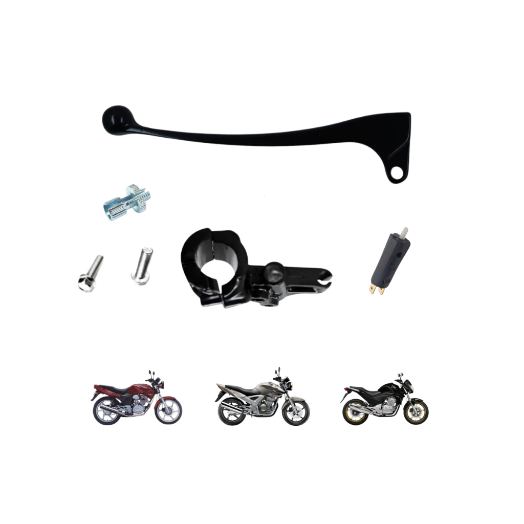 Manete + Manicoto Embreagem CB300 Cbx250 Cbx200 Com Parafusos Interruptor Embreagem em Oferta na Shopee