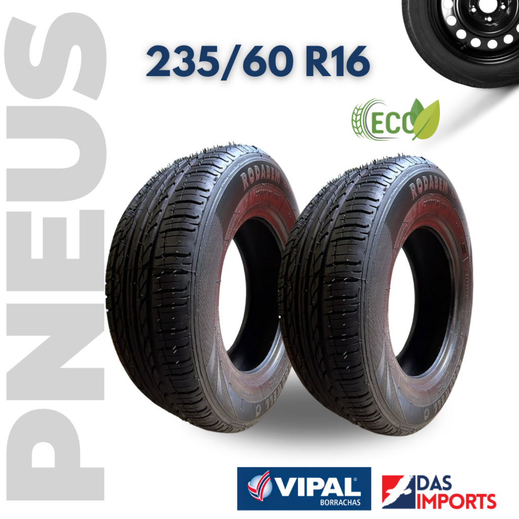 Par de pneu 235/60/16 aro 16 Remold novo direto da fabrica