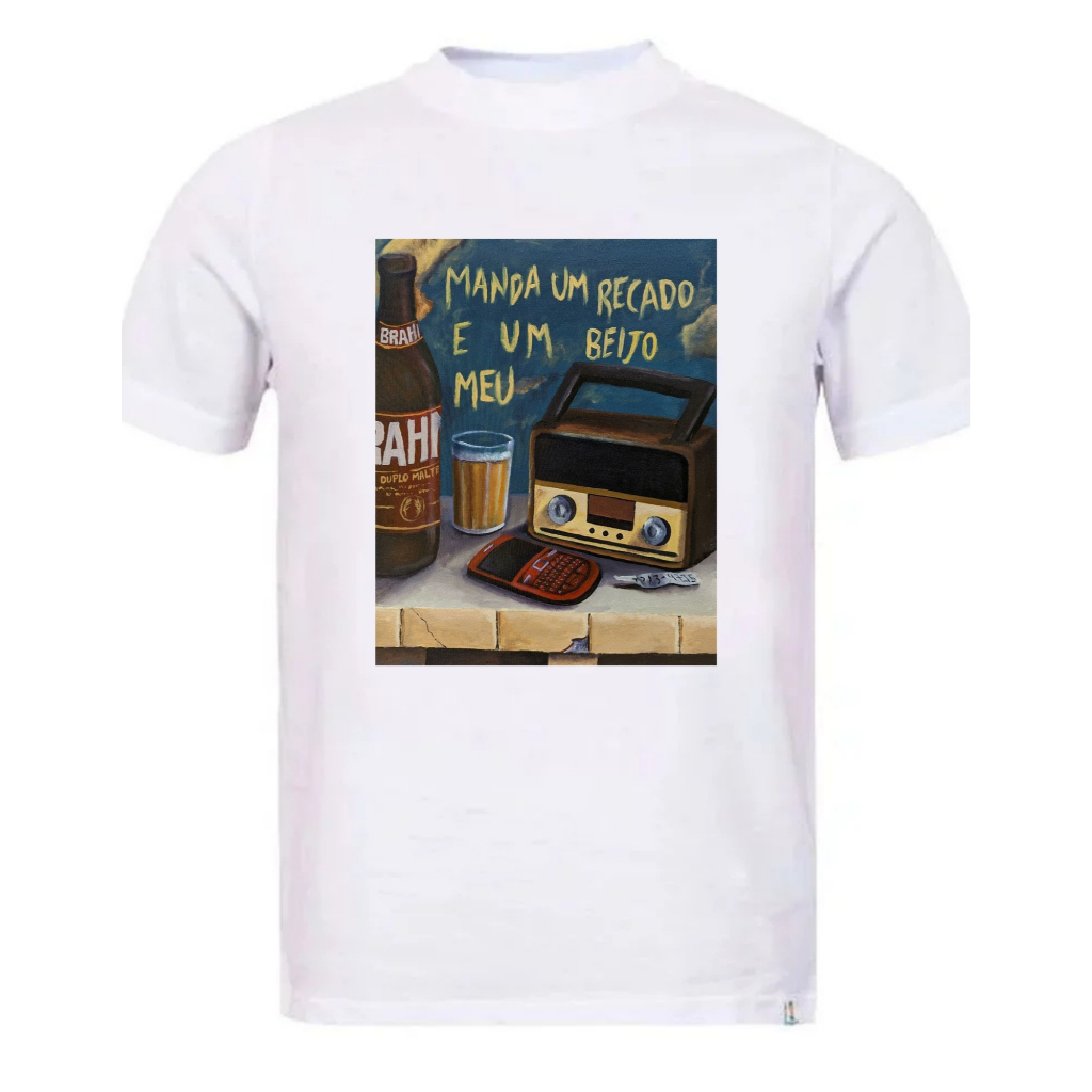 MANDA UM RECADO E UM BJO MEU TSHIRT DE ALGODAO ENVIO IMEDIATO UNISSEX em Oferta na Shopee