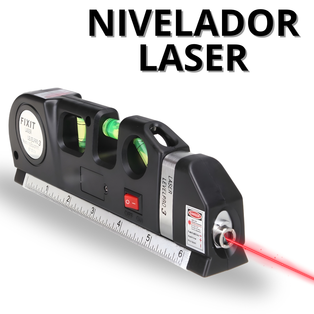 Nível Laser Profissional Trena A Leiser Multifuncional Nivelador Alta Precisão Digital Bateria