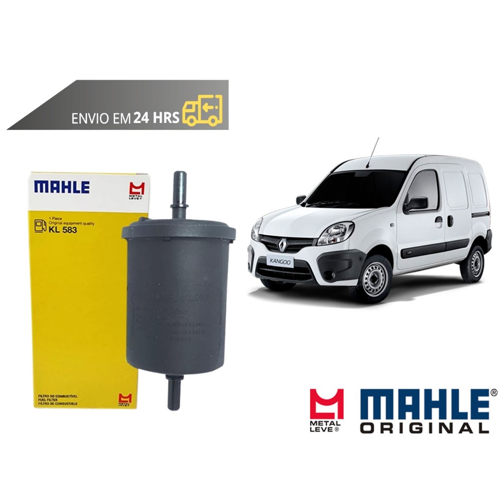 Filtro de Combustível Renault Kangoo todos de 2001 a 2025 Original Mahle Metal Leve