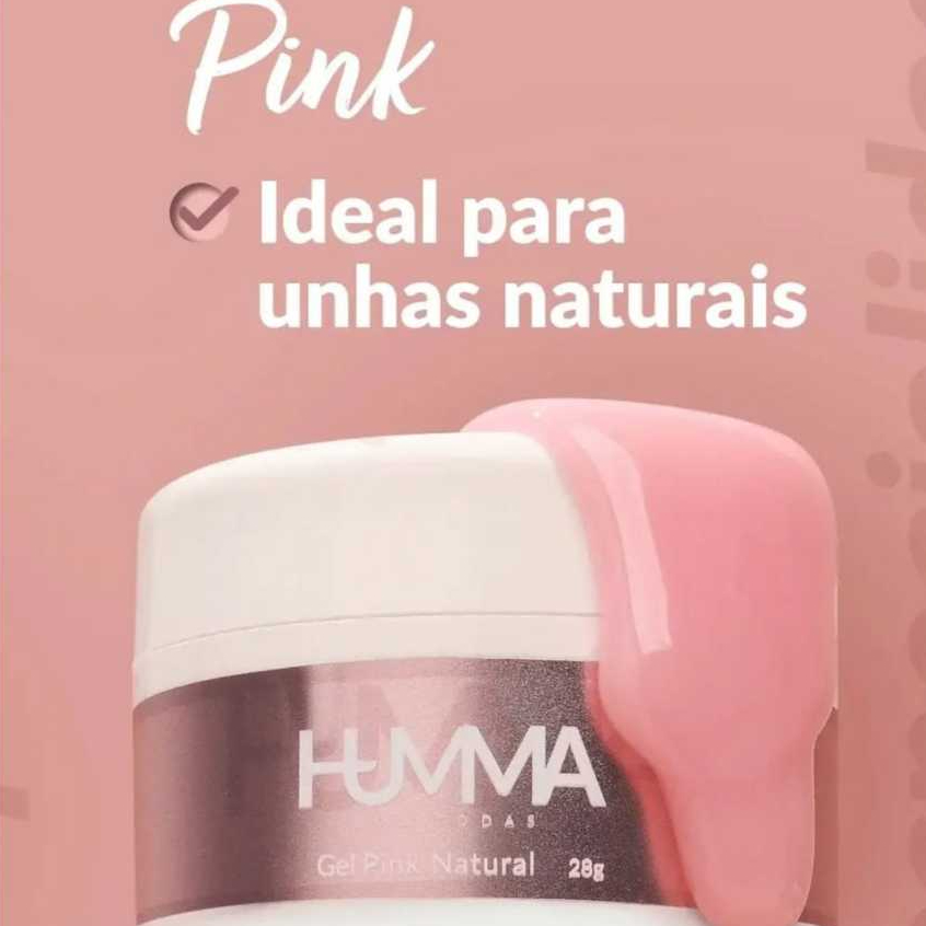 Gel Alongamento Reconstrutor Unhas Pink Natural Humma 3 em 1 Nails - LIVRE TPO DMPT HEMA FRE em Oferta na Shopee