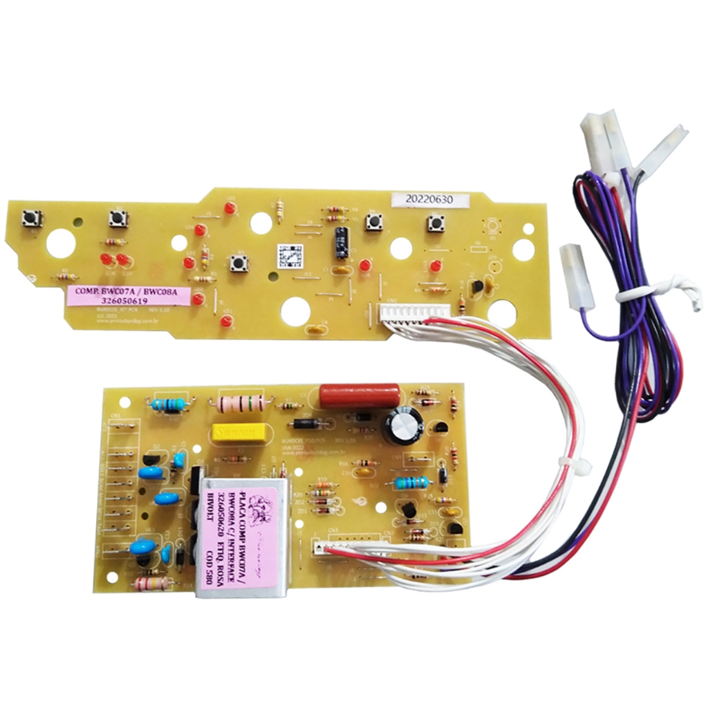 Placa Com Potência Lavadora Brastemp Bwc07a Bwc08a W10206120